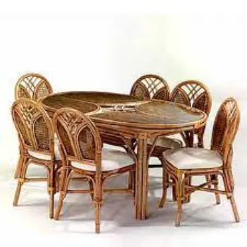 Modern Cane Dining Set